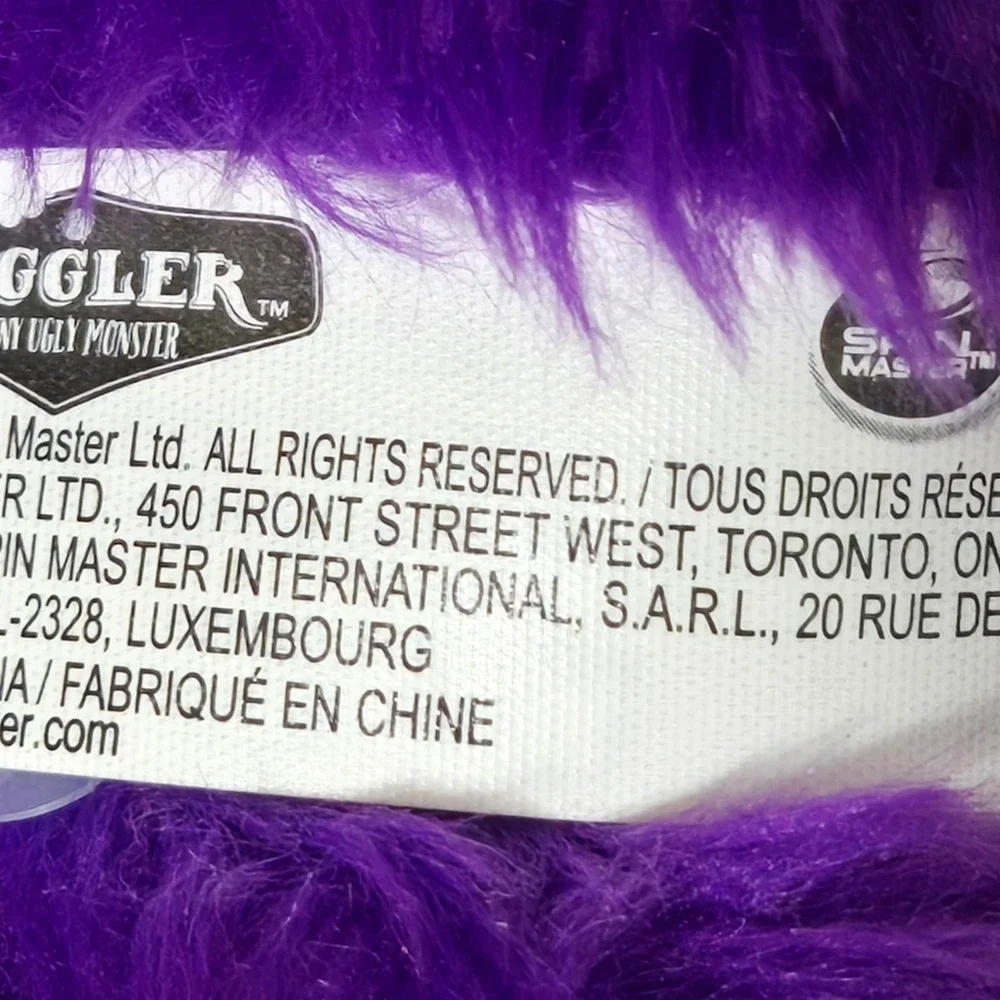 Fuggler Purple Clawey Spin Master Monster Toy Plush Stuffed Animal Rare 12